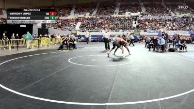 138-D2 1st Place Match - Anthony Lopez, Ironwood High School vs Steven Robles, Canyon View High School