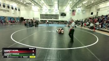 150 lbs Round 2 (3 Team) - Garrett Madole, Pinedale vs Garrett McGirl, Valley