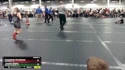 96 lbs Round 3 (8 Team) - Jayden Brink, Armory Athletics vs Channing Peterson, Ohio Gold