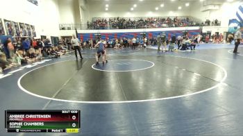 120 lbs Champ. Round 1 - Sophie Chambers, Hanford vs Ambree Christensen, Pocatello