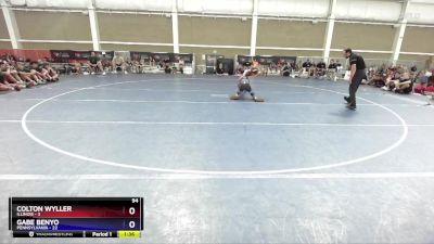 94 lbs Placement Matches (8 Team) - Colton Wyller, Illinois vs Gabe Benyo, Pennsylvania