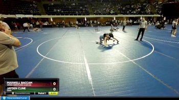 95 lbs Cons. Round 3 - Maxwell Baccam, Viking Wrestling Club (IA) vs Jayden Cline, Iowa