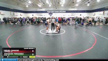 285 lbs Champ. Round 2 - Miguel Camacho, Toppenish vs Emmanuel Fernandez, Ki-Be