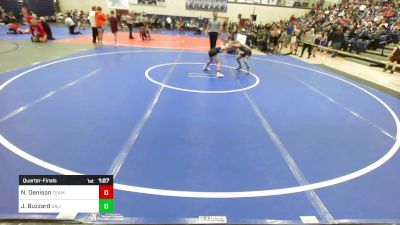 70 lbs Quarterfinal - Nash Denison, Team Tulsa Wrestling Club vs Jaxxson Buzzard, Salina Wrestling Club