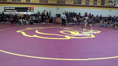 174 lbs Quarterfinal - Louie Rosas, Delta College vs Rosalio Leal, Modesto Junior College