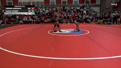 145 lbs Cons. Round 5 - Bailey Hakert, Center Point-Urbana vs Brenda Gonzalez, Postville