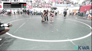 43 lbs Round Of 32 - Ellis Jerry, Rough Riders vs Rhylei-Reign Burton, Midwest City Bombers Youth Wrestling Club