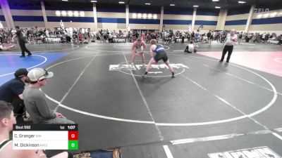 157 lbs Round Of 16 - Christian Granger, Rim Of The World Wrestling vs Michael Dickinson, AATC (All American TC)