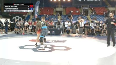 190 lbs Cons. Sub-quarters - Mason Savidan, California vs Carter Lester, Ohio