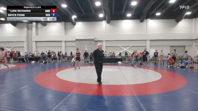 120 lbs Cons. Quarters - Luke Richards, Raleigh Area Wrestling (RAW) Club vs Bryce Fiore, Fox Trained