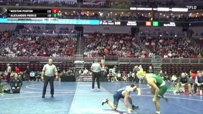3A-126 lbs Semifinal - Weston Porter, Lewis Central vs Alexander Pierce, Iowa City, West