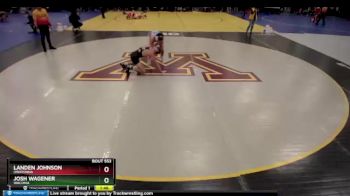 160 lbs Quarterfinal - Landen Johnson, Owatonna vs Josh Wagener, Waconia