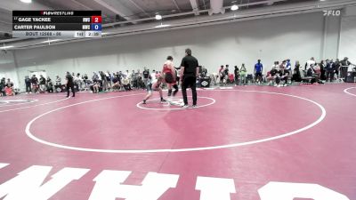 86 lbs Champ. Round 1 - Gage Yackee, Navy Wrestling Club vs Carter Paulson, Mustang Wrestling Club