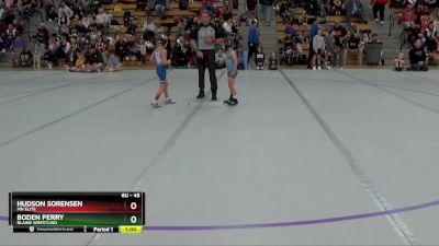 45 lbs Champ. Round 1 - Boden Perry, Blaine Wrestling vs Hudson Sorensen, MN Elite