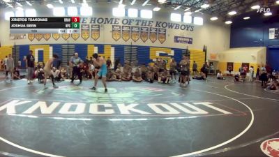 126 lbs Semis & Wb (16 Team) - Xristos Tsakonas, Braves WC vs Joshua Bern, Naperville Central