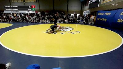 141 lbs 7th Place - Gino Schinina, St. Peter`s Prep (NJ) vs Griff Powell, Lyons Township (IL)