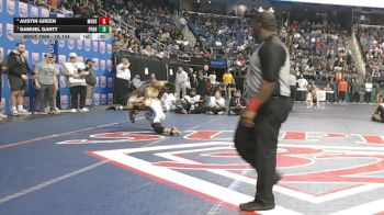7A 144 lbs Semifinal - Samuel Gantt, Pine Forest vs Austin Green, Mooresville High School