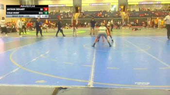 133 lbs Cons. Round 3 - Cole Hunt, Mt. Olive vs Jaydon DeHart, University Of Rio Grande