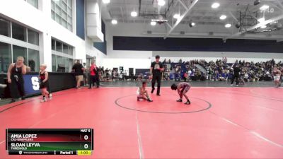 49-53 lbs Round 2 - Sloan Leyva, Threshold vs Amia Lopez, Cal-Grapplers