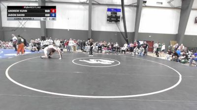 Junior FS - 157 lbs Cons. Round 3 - Andrew Kuhn, Washington vs Jason David, Oregon City High School Wrestling