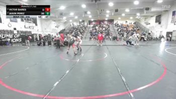 215 lbs 7th Place Match - Jason Perez, Santa Margarita vs Victor Baires, Garden Grove