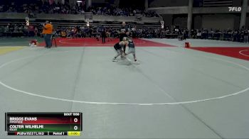 72 lbs 1st Place Match - Colter Wilhelmi, Foley vs Briggs Evans, Pipestone