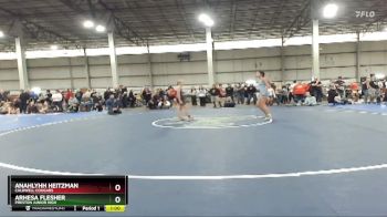 105 lbs Cons. Round 3 - Anahlyhh Heitzman, Caldwell Cougars vs Arhesa Flesher, Preston Junior High