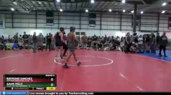 132 lbs Round 5 (6 Team) - Raymond Sanchez, MAT RATS WRESTLING CLUB vs Gavin Mills, HEAVY HITTING HAMMERS