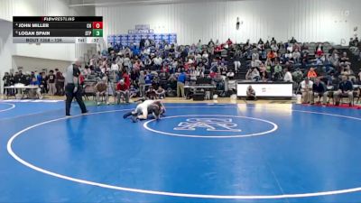 126 lbs 3rd Place Match - Logan Spain, St. Patrick`s High School vs John Miller, Center Hill High School