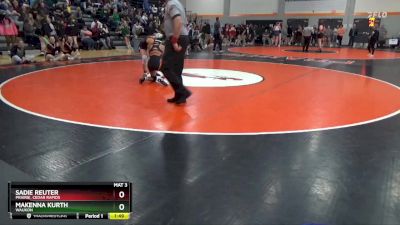 110 lbs Semifinal - Makenna Kurth, Waukon vs Sadie Reuter, Prairie, Cedar Rapids