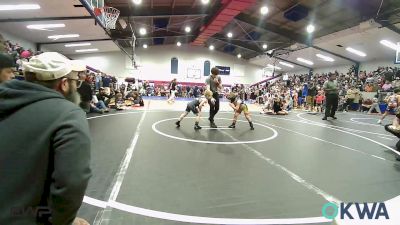 60 lbs Round Of 16 - Axel Gregory, Tulsa Blue T Panthers vs Brandon Steeprock, Bartlesville Wrestling Club