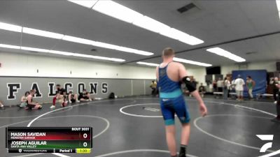 190 lbs Quarterfinal - Mason Savidan, Monster Garage vs Joseph Aguilar, Santa Ana Valley