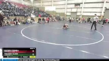 77 lbs Round 2 (4 Team) - Trexden Olson, Utah Black vs Hayden Cornell, Warriors Of Christ