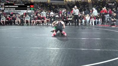 138 lbs 5th & 7th Place - Jacob Vance, Osage vs Luke Zwanziger, Nashua-Plainfield