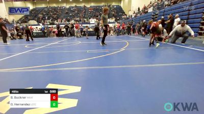 49 lbs Final - Brylen Buckner, Weatherford Youth Wrestling vs Orlando Hernandez, Lone Grove Takedown Club