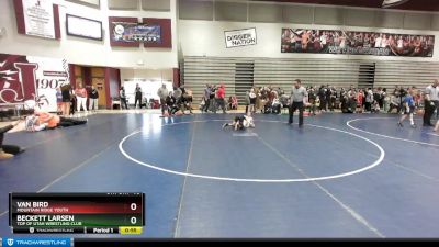 75 lbs 3rd Place Match - Beckett Larsen, Top Of Utah Wrestling Club vs Van Bird, Mountain Ridge Youth