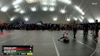 92 lbs Round 2 (10 Team) - Sterling Leddy, Brawler Elite vs Bricker Moore, Rising Kingz Gold