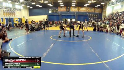 113 lbs Cons. Round 3 - Sebastian Gonzalez, Eagle Empire vs James Schafer, Palm Harbor University High School