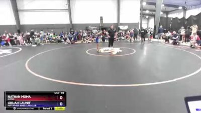 92 lbs Quarterfinal - Nathan Muma, NWWC vs Urijah Launit, Mat Demon Wrestling Club