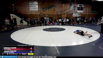 63 lbs Round 3 - Lincoln Gaver, 208 Badgers vs Julian Guillen, Fighting Squirrels