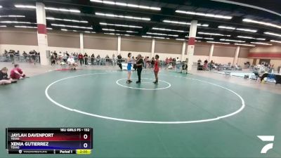 132 lbs Round 5 - Jaylah Davenport, Texas vs Xenia Gutierrez, Texas