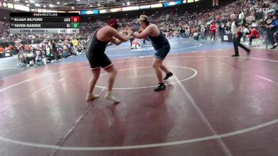 3A 285 lbs Cons. Round 1 - Taven Barzee, West Jefferson vs Elijah Silford, Lakeside