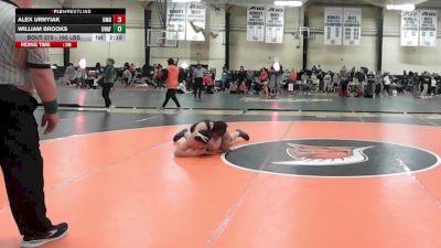 165 lbs Consi Of 8 #2 - Alex Urnyiak, Maryland vs William Brooks, Unaffiliated