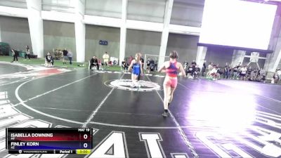 115 lbs Cons. Round 3 - Isabella Downing, MT vs Finley Korn, AZ