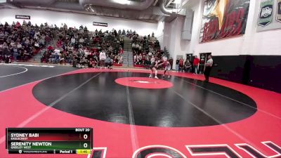 110 lbs Champ. Round 1 - Sydney Babi, Eaglecrest vs Serenity Newton, Greeley West