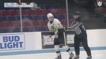 Anthony Thomas-Maroon Delivers Big Hit, Gets Into First USHL Fight