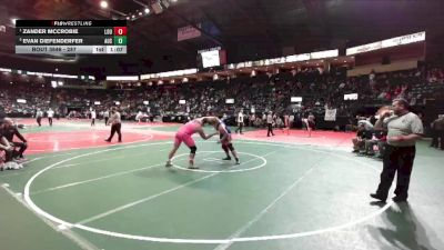 287 lbs Quarterfinal - Zander McCrobie, LOU1 vs Evan Diefenderfer, AUS1