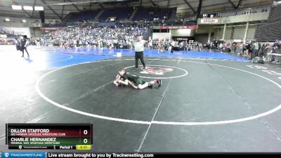 84 lbs Cons. Round 5 - Dillon Stafford, Gig Harbor Grizzlies Wrestling Club vs Charlie Hernandez, Federal Way Spartans Wrestling