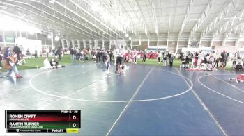 38 lbs Semifinal - Romen Craft, Badlands Elite vs Raxtin Turner, Stallions Wrestling Club