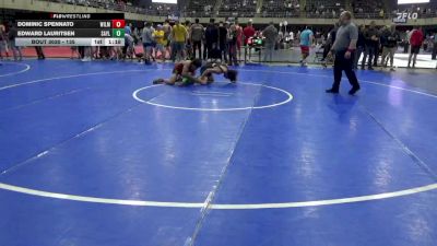 135 lbs Consi Of 8 #1 - Dominic Spennato, Wilmington vs Edward Lauritsen, Saylorsburg